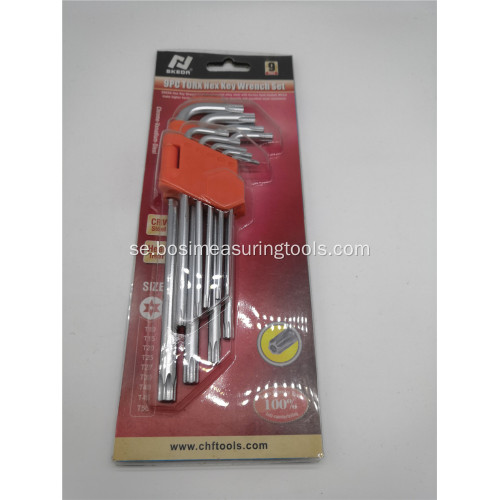 9-delad Star Key Set Hex Key L Skiftnyckel